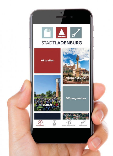 Screenshot Bürger-App für Ladenburg